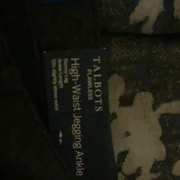 New with tags Talbots high waisted ponte knit jeggings size 12 in charcoal - Picture 4 of 6